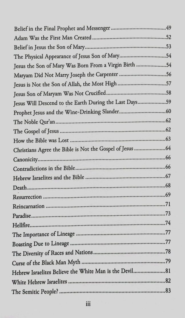 The Hebrew Israelites in Light of the True Teachings of Jesus Authentic Statements $18.20 (Page i)